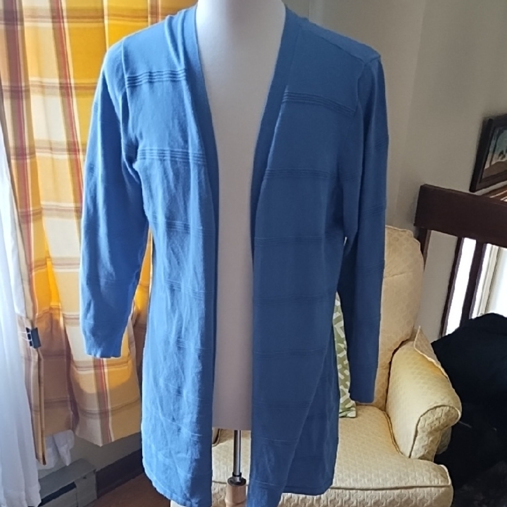 Blue sweater/duster